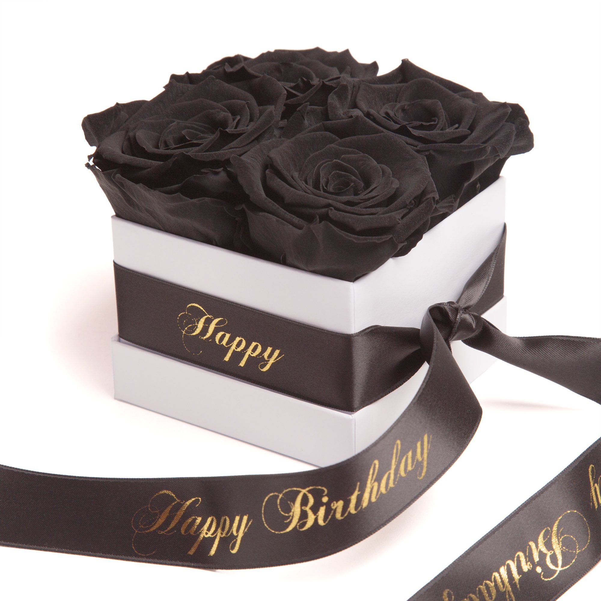 Kunstblume Infinity Rosenbox Happy Birthday Geschenk günstig online kaufen
