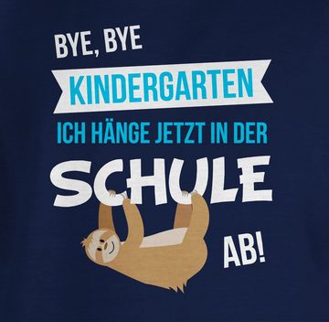 Shirtracer T-Shirt Bye, Bye Kindergarten Einschulung Mädchen