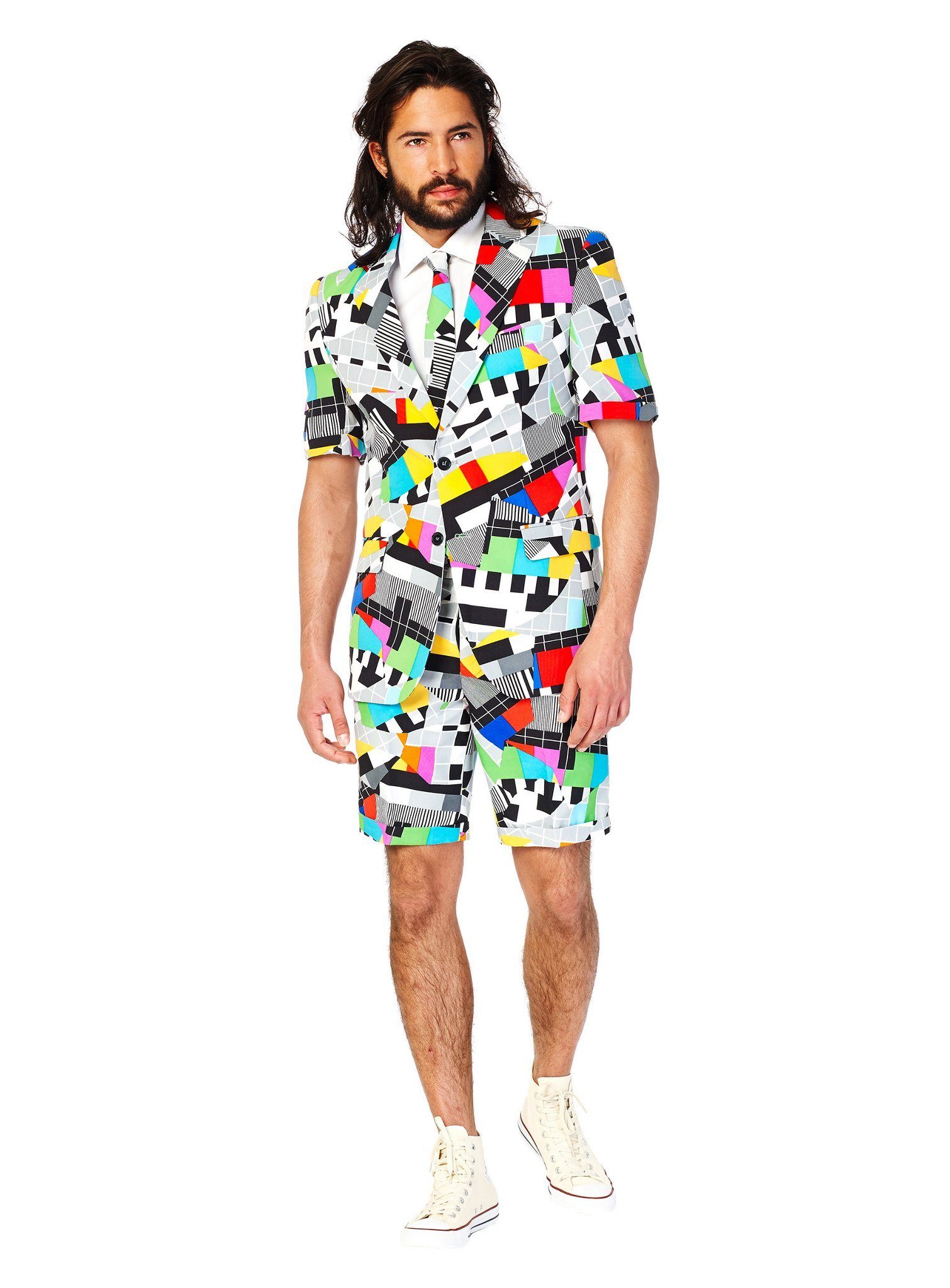 Opposuits Partyanzug Shorts Suit Testival - Sommer Kostüm Anzug, Cooler Dress für heiße Tage