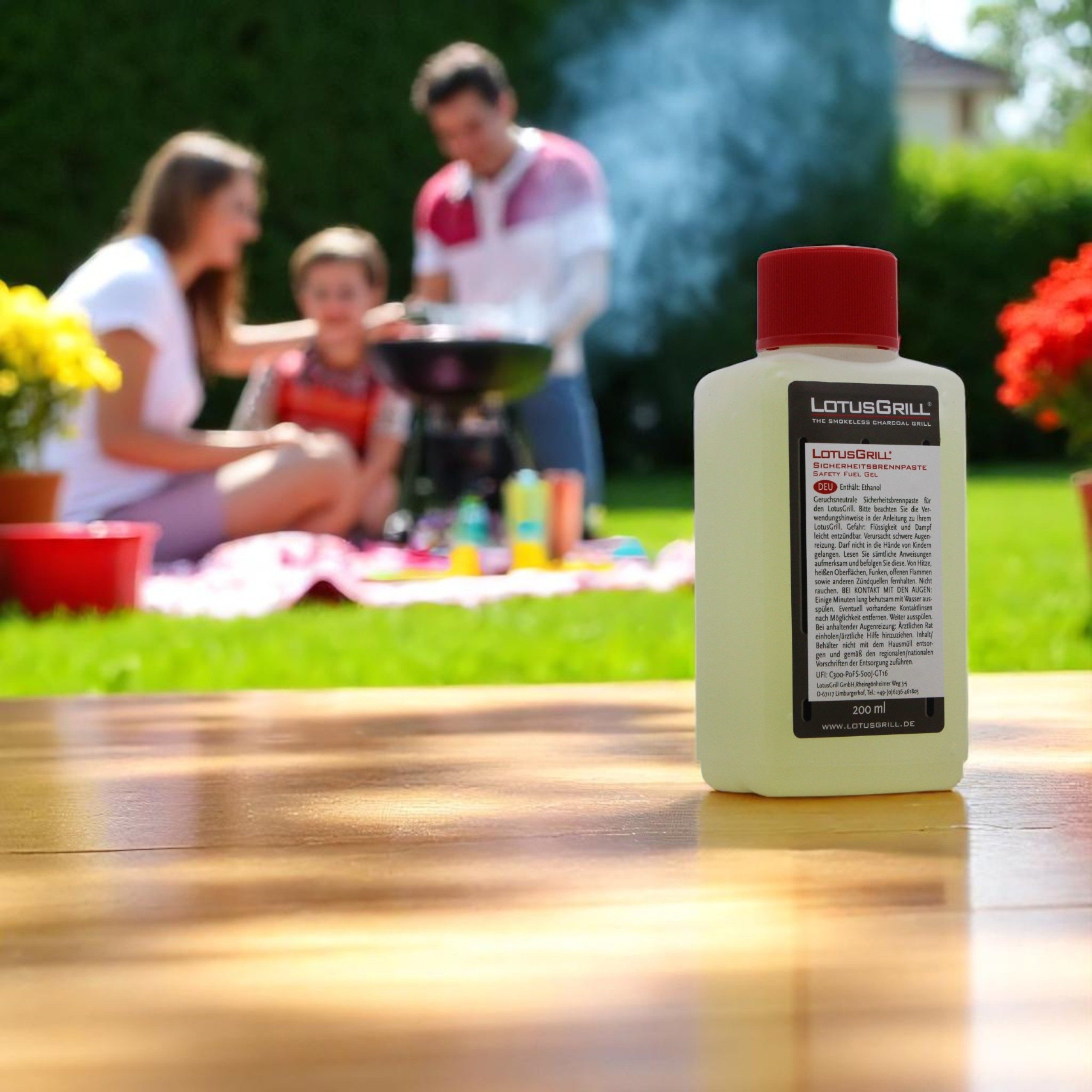 LotusGrill Brennpaste Brennpaste 200ml – Sicherheitsanzünder für rauchfreien Holzkohlegrill – Bild 5 von 5