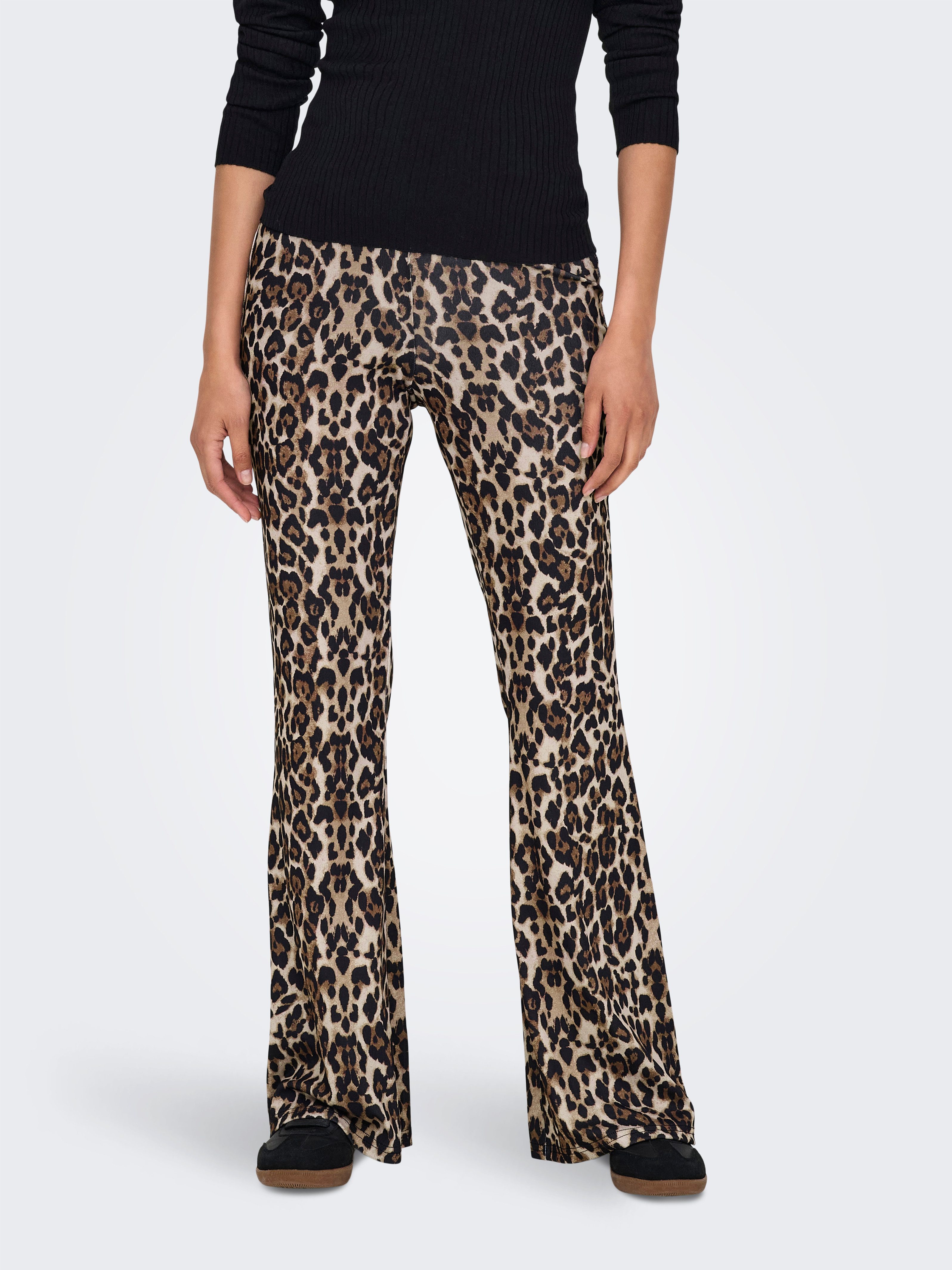 ONLY Highwaist Leggings ONLANNA RIB FLARED günstig online kaufen