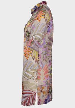 bianca Longbluse DAIRA mit modernem, floralen Muster in Trendfarben