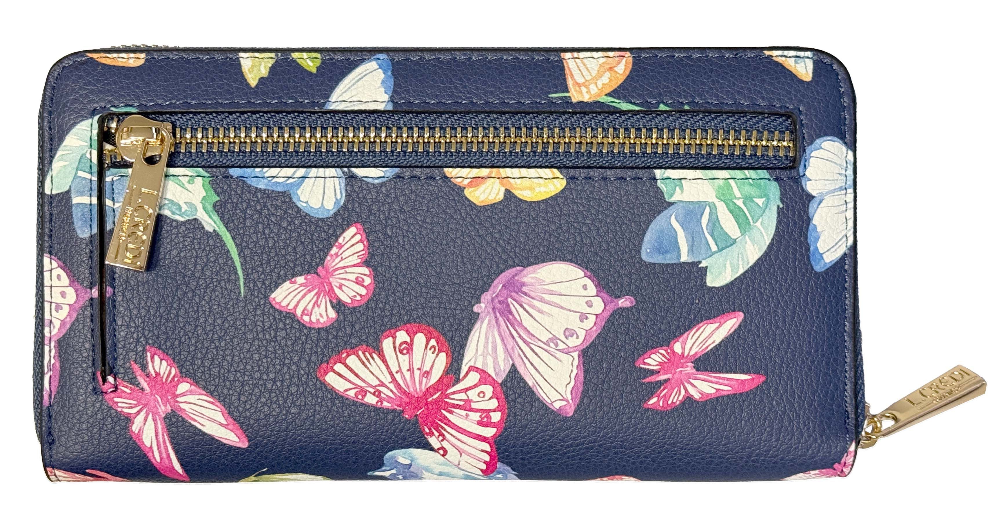 L. CREDI Geldbörse L.CREDI-Damen-Börse-RFID-ROSEMARIE White Multi (1-tlg., günstig online kaufen