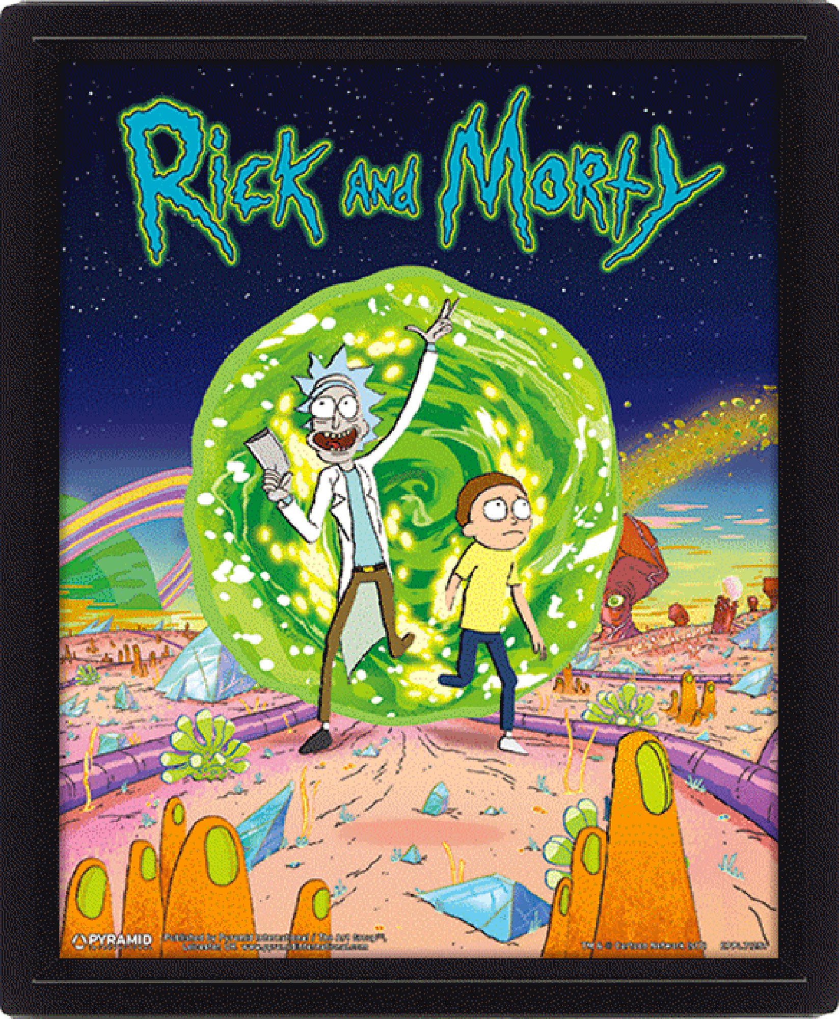 Poster Rick & Morty - 3D Poster A4 - Portal