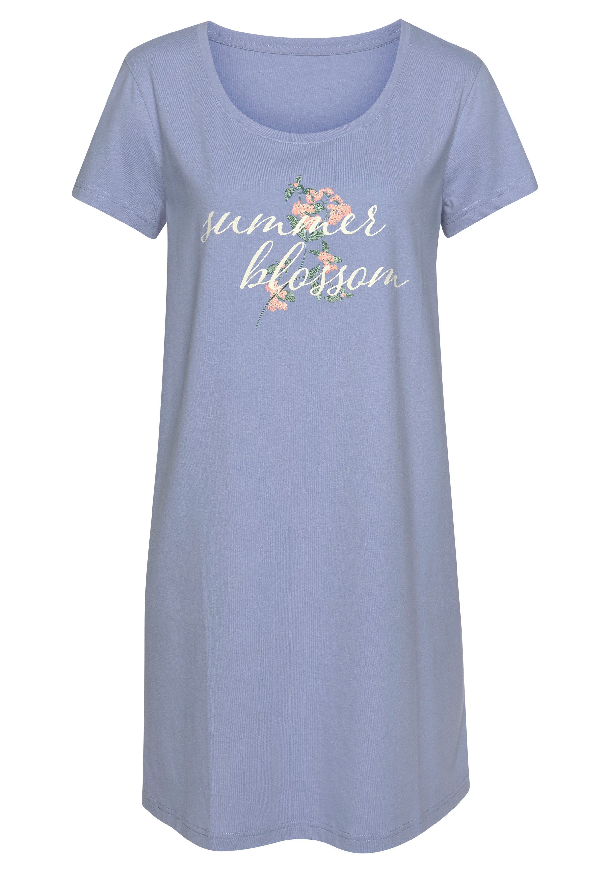 Vivance Dreams by Lascana Sleepshirt mit Statement Druck – Bild 2 von 5