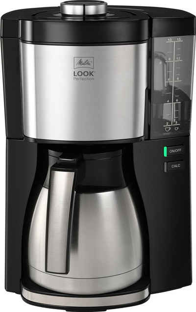 Melitta Filterkaffeemaschine Look® Therm Perfection 1025-16, 1,25l Kaffeekanne, Papierfilter 1x4