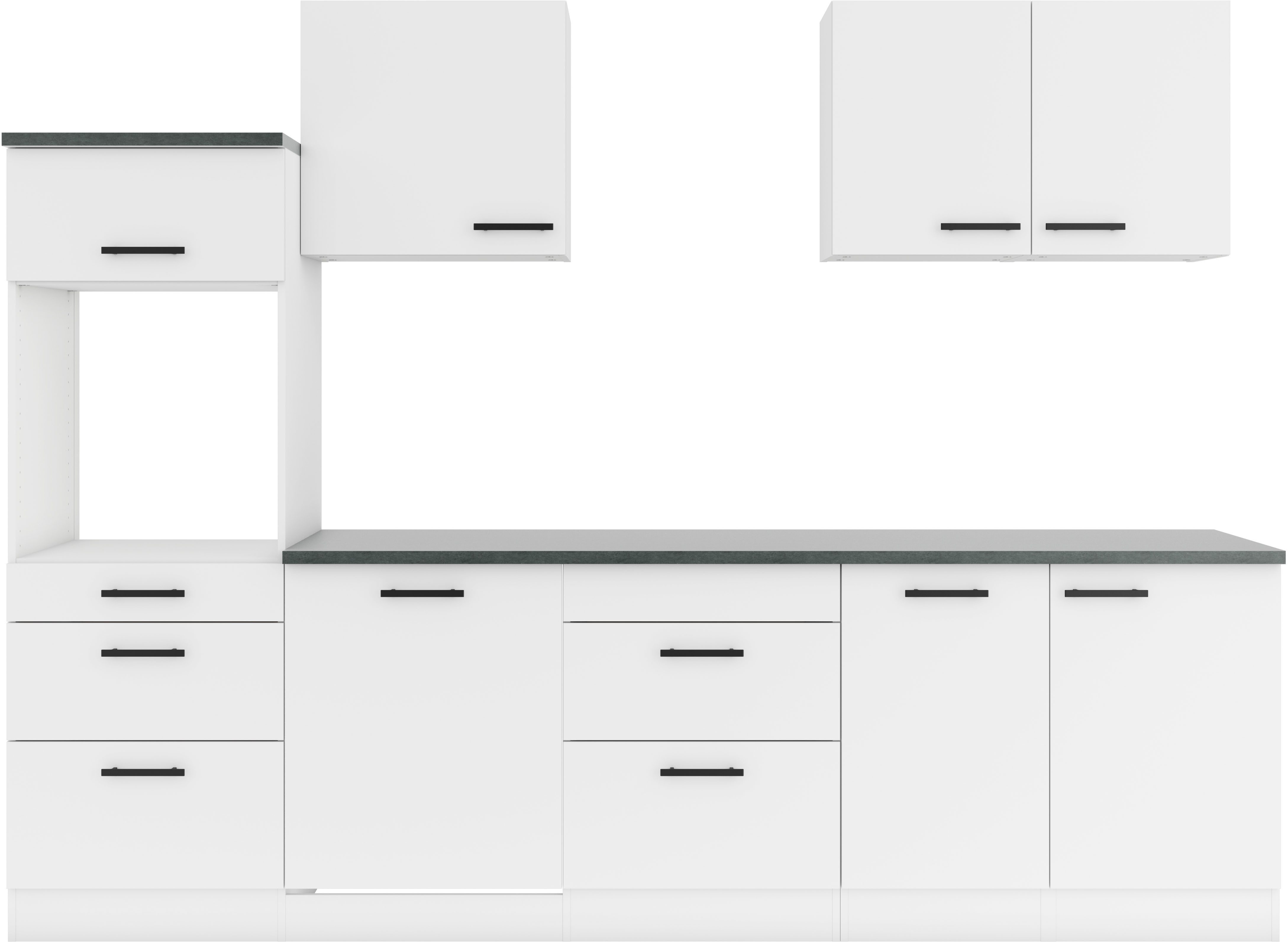 OPTIFIT Küchenzeile Palma, Breite 270 cm, wahlweise mit E-Geräten, seitenverkehrt stellbar