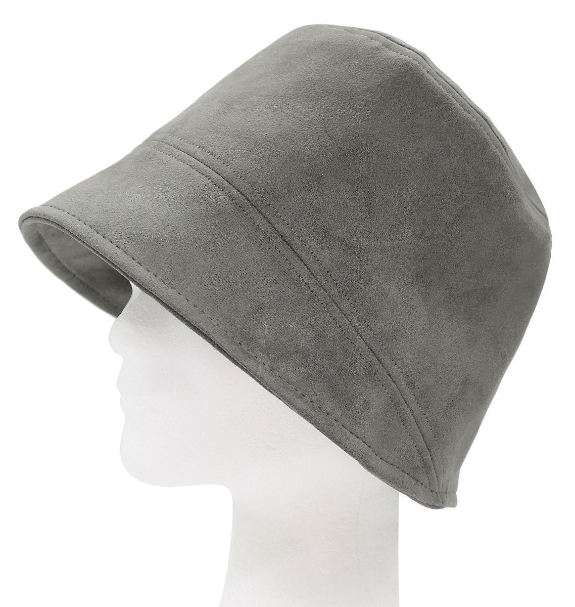 dy_mode Fischerhut Damen Fischerhut Topfhut Anglermütze Bucket Hat Mütze Einfarbig Bucket Hat Grau