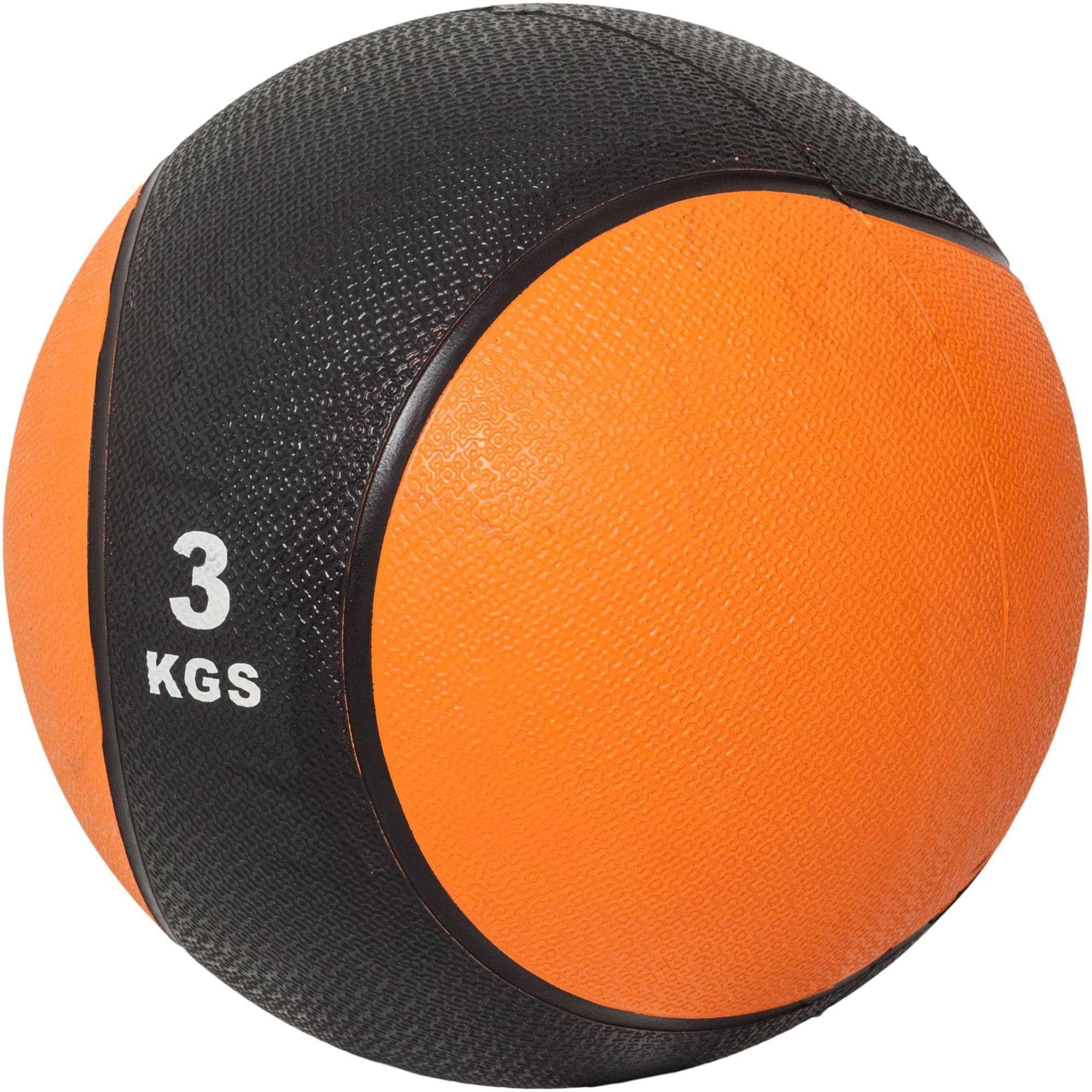 GORILLA SPORTS Medizinball Einzeln/Set, aus Gummi, Ball griffiger mit - Oberfläche, Slam Farbwahl Orange