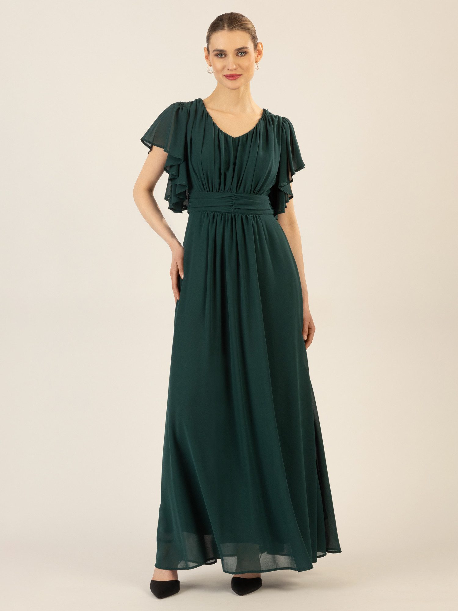 Apart Abendkleid aufwendig gearbeitet mit drappierten günstig online kaufen