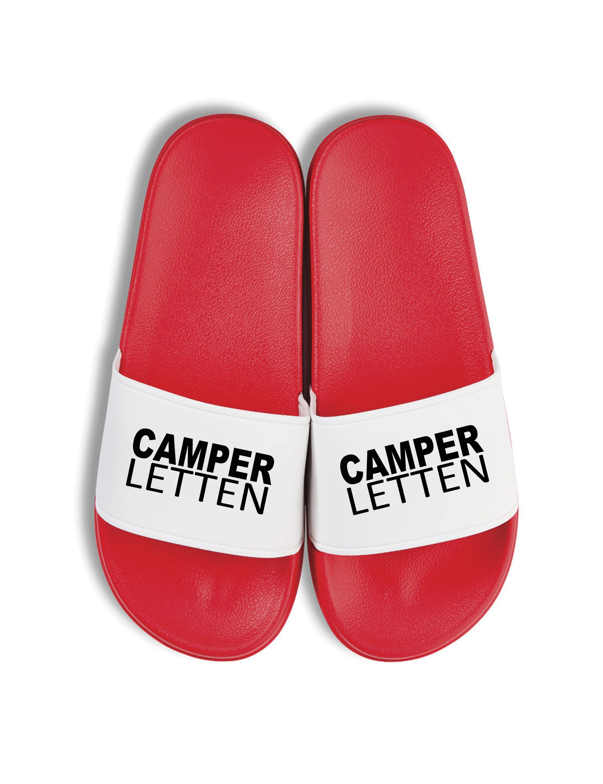 Youth Designz Herren Damen Badelatschen "Camper Letten" Print lustig Geschenk Unisex Badeschuh mit witzigen und stylischen Aufdruck für Männer und Frauen