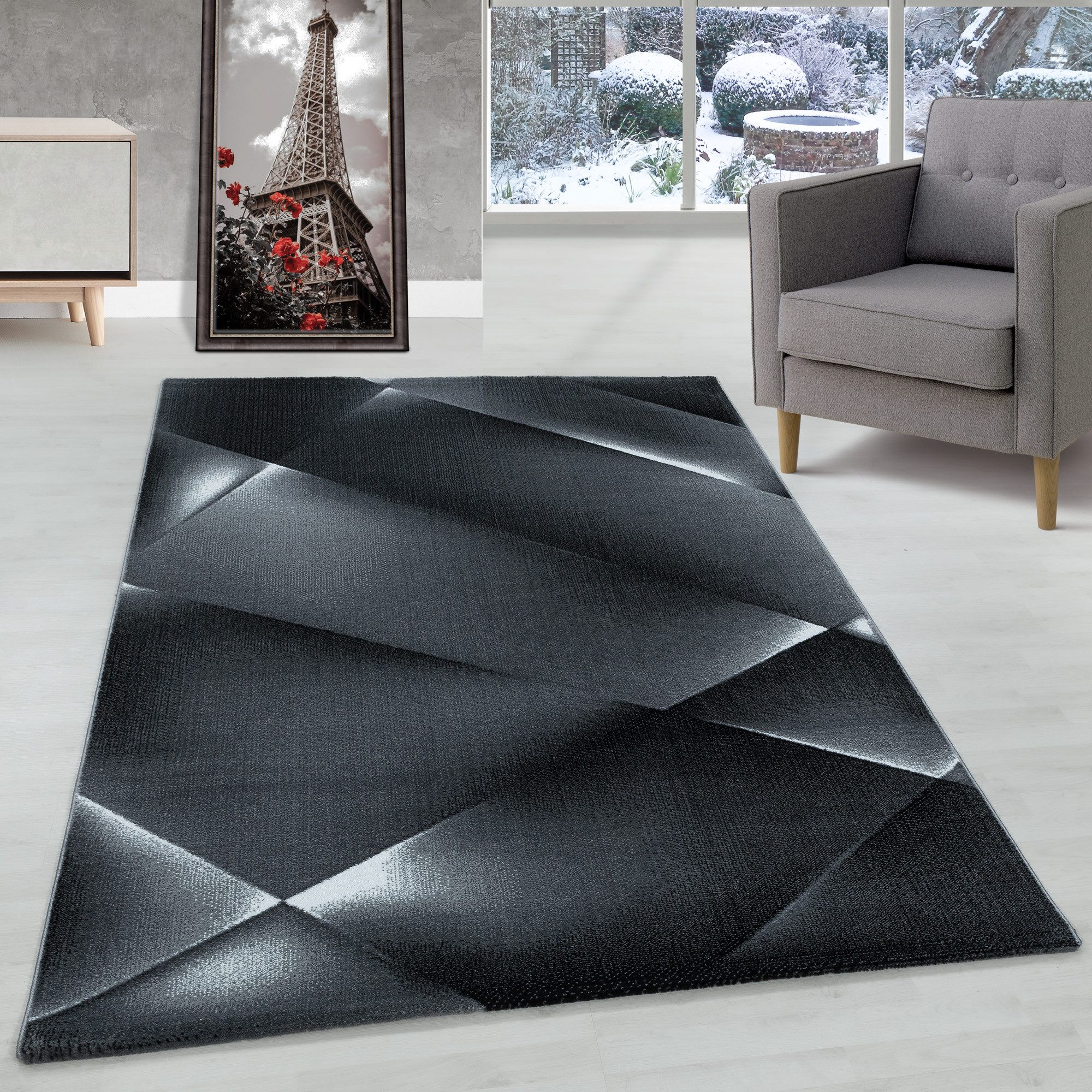 Carpettex Designteppich Abstrakt Design, Läufer, Höhe: 9 mm, Kurzflor Teppi günstig online kaufen