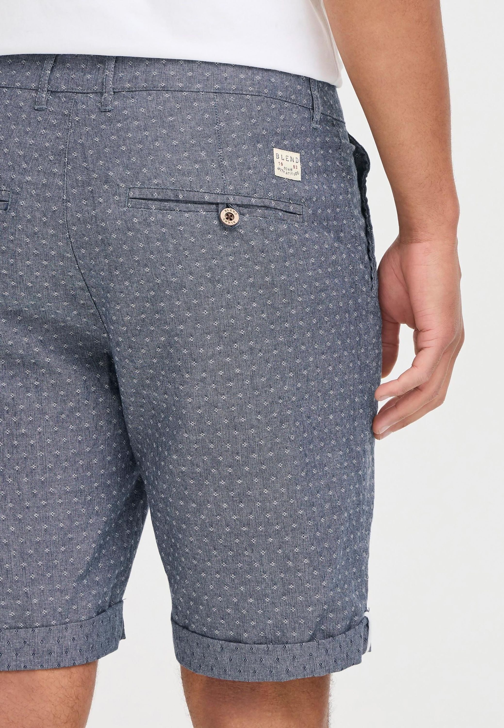 Blend Chinoshorts BHSergio Gemusterte Chino Shorts