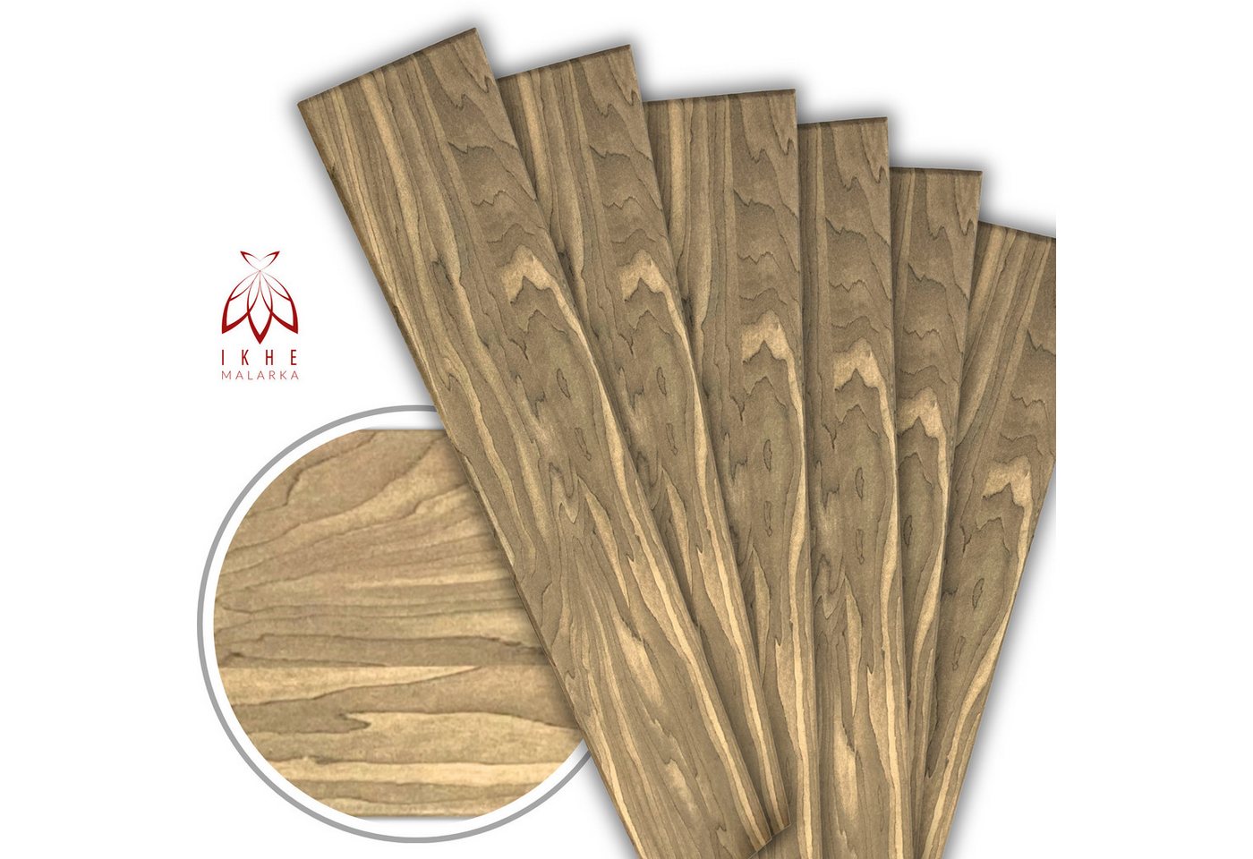 Thumbnail - IKHEMalarka 3D Wandpaneel aus Polystyrol Styropor XPS 20qm / 120 Stück, BxL: 16,70x100,00 cm, Holzoptik Marmor Imitat Pa...