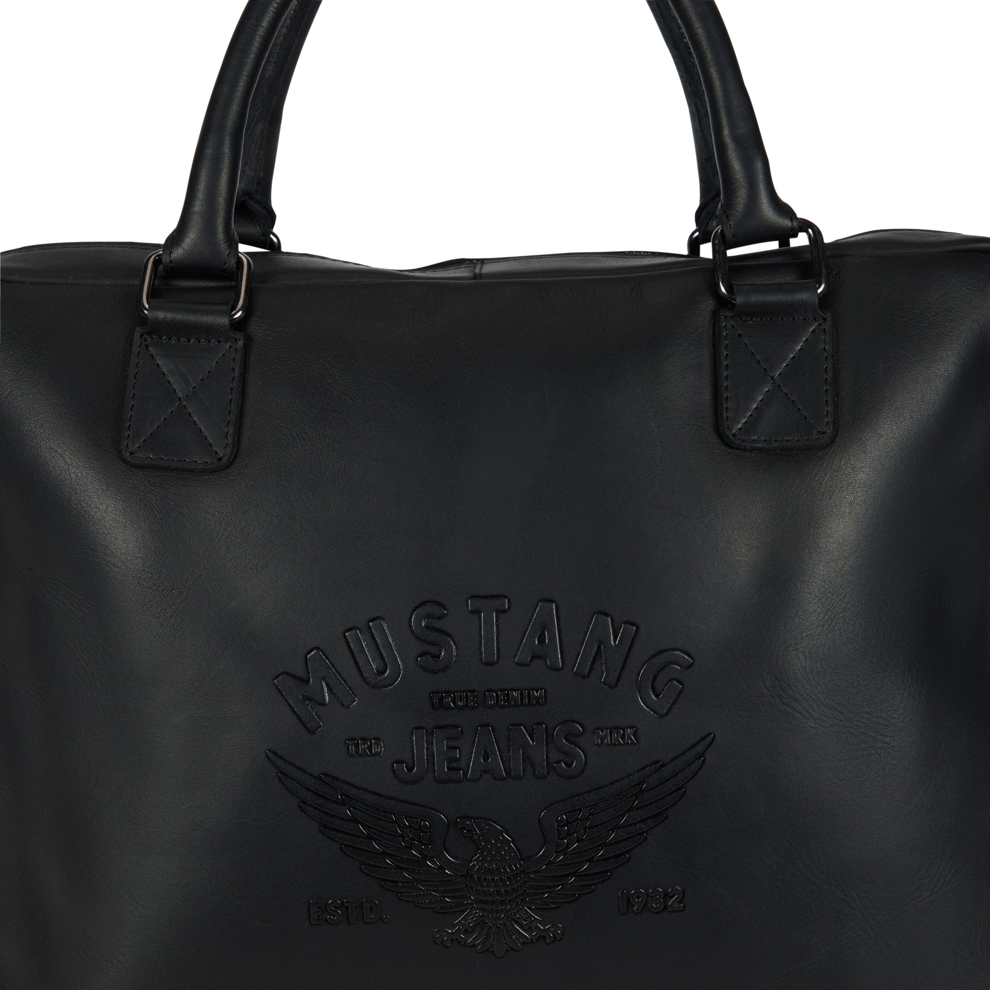 MUSTANG Dokumententasche Valencia, Men Businesstasche, Reisetasche mit auffälliger Logoprägung
