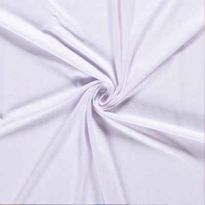 maDDma Stoff 0,5m hautfreundlicher Baumwoll-Jersey uni Meterware in tollen Farben, weiß