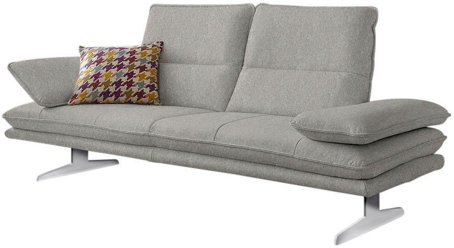 W.SCHILLIG 2-Sitzer broadway, Designsofa mit tollem Sitzkomfort, Sitztiefenverstellung, Kopfteil- & Seitenteilverstellung, Breite 216cm