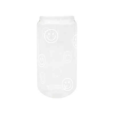 Eulenschnitt Glas Hohes Trinkglas Smileys Borosilikatglas H15cm, Glas