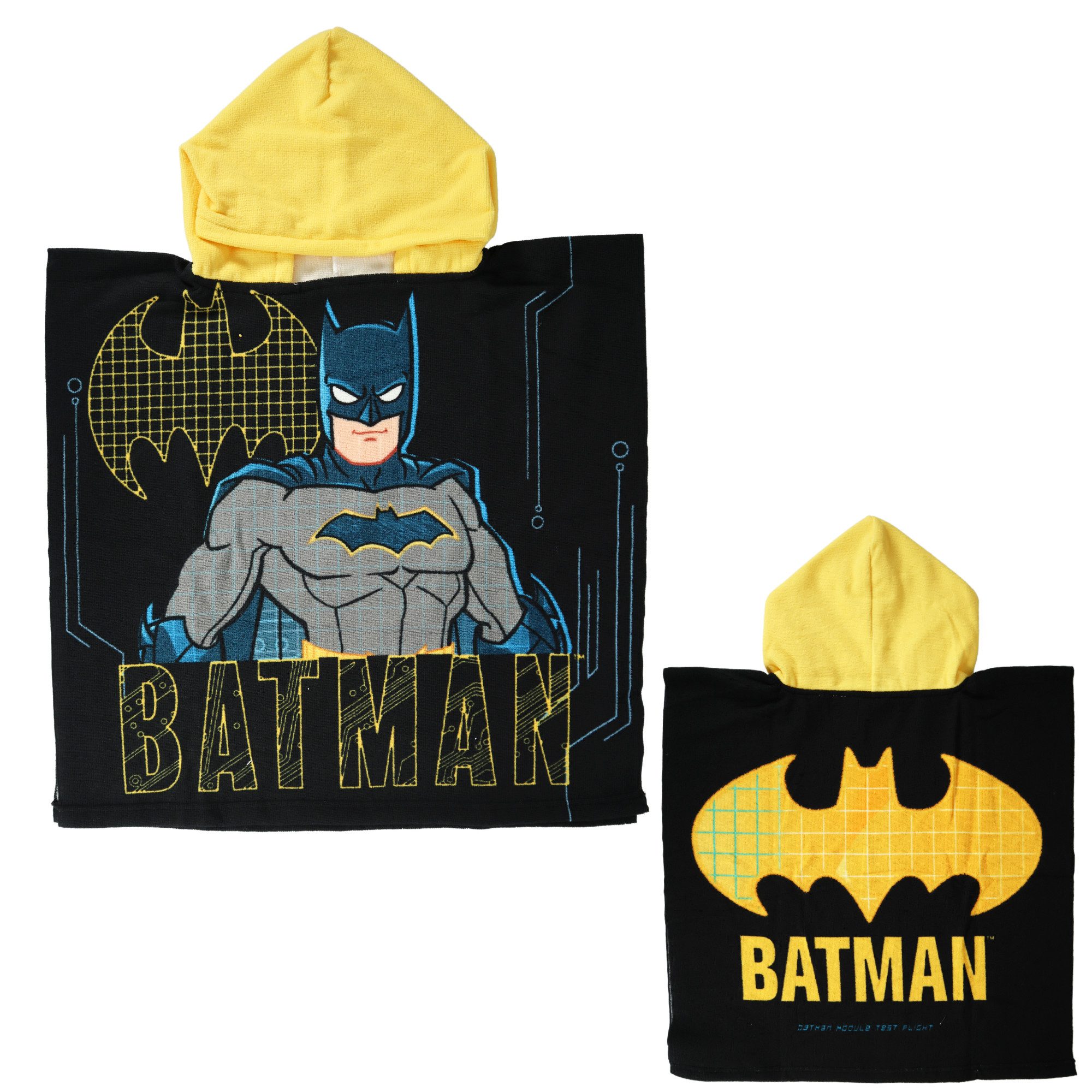 Badeponcho DC Comic Batman Kinder Jungen Mikrofaser Poncho