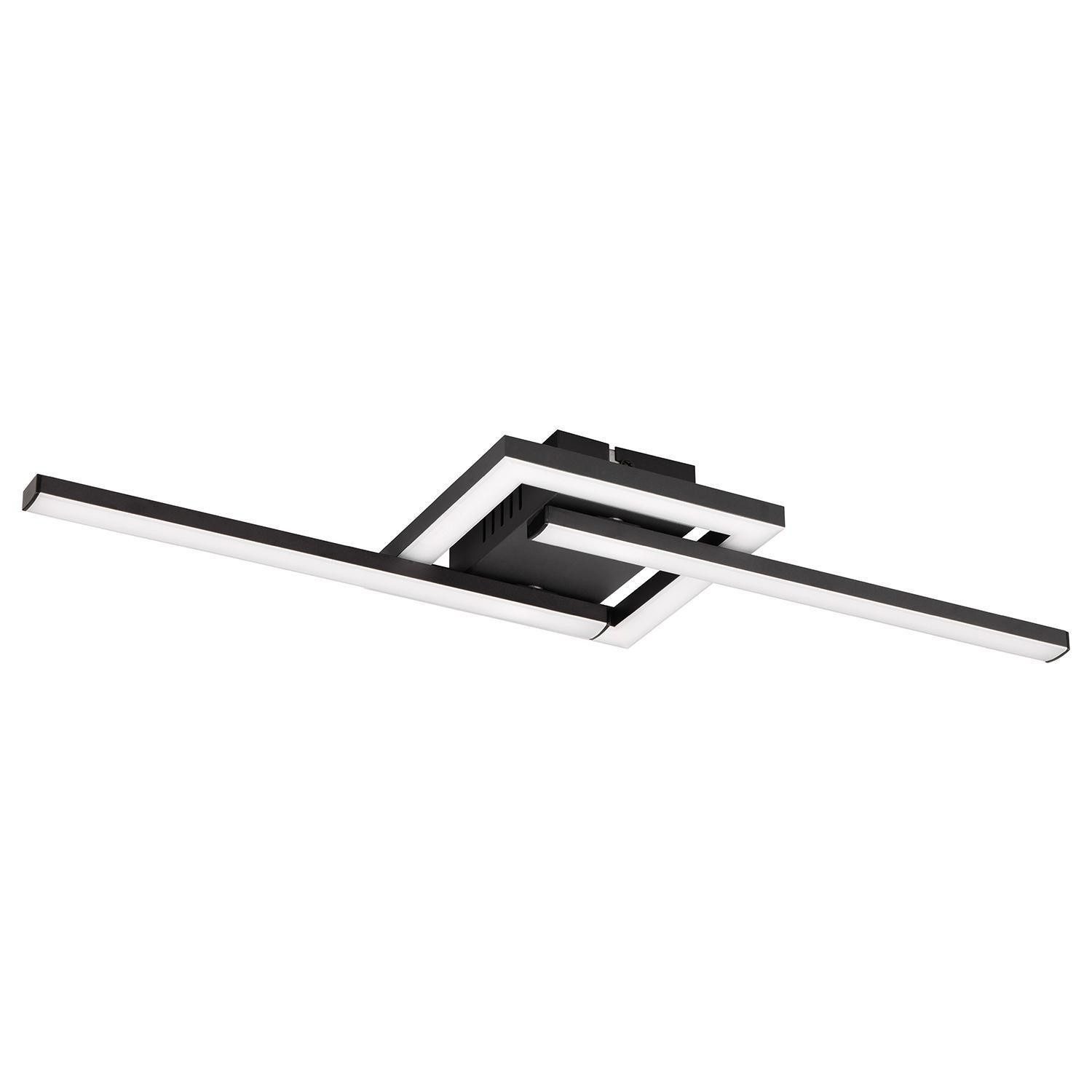 Reality Leuchten LED Deckenleuchte VIALE, 1-flammig, Schwarz, Metall, LED f günstig online kaufen