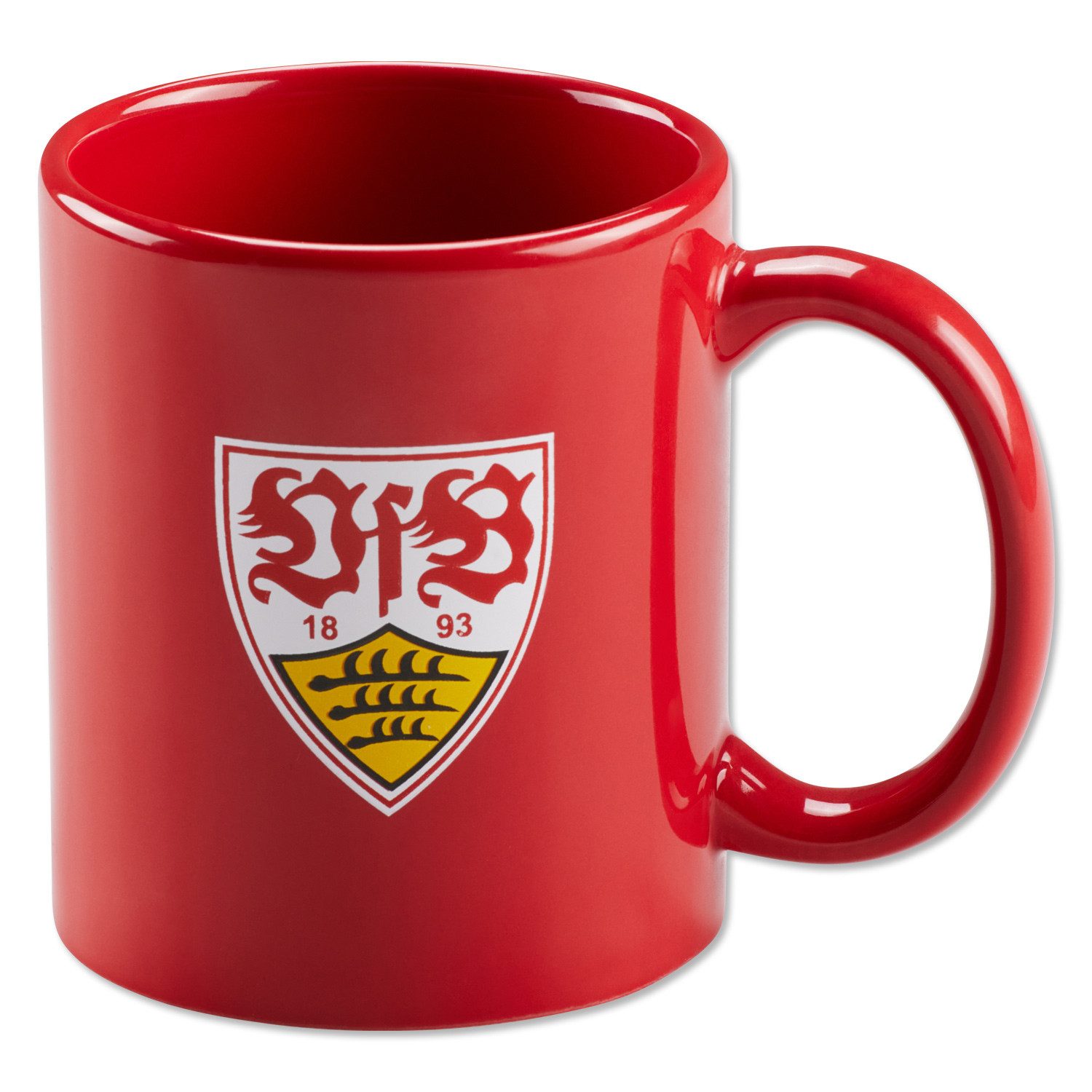 VfB Stuttgart Tasse VfB Stuttgart Tasse Retro Relief rot – Keramik Fanartikel, Keramik