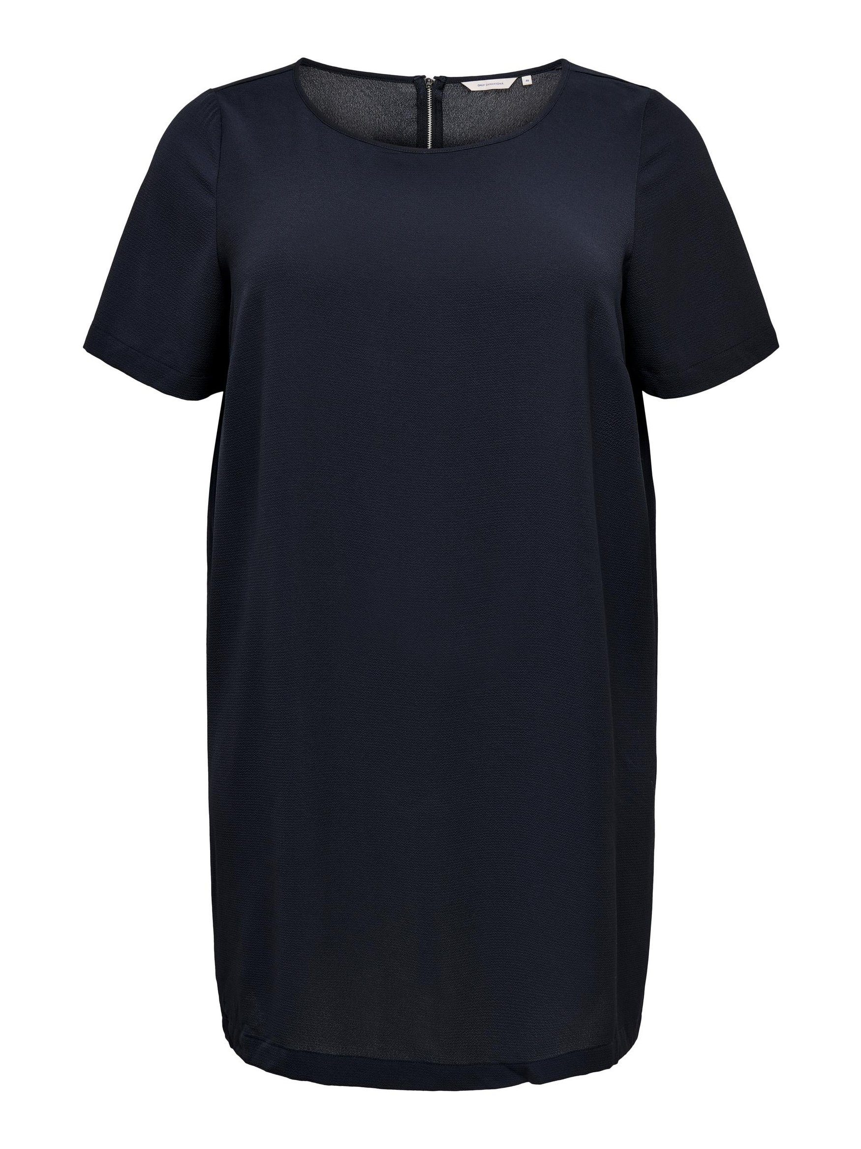 ONLY CARMAKOMA Shirtkleid Kurzarm Kleid Plus Size Übergrößen Shirt Knielang CARLUXMIE (knielang) 4964 in Blau-2