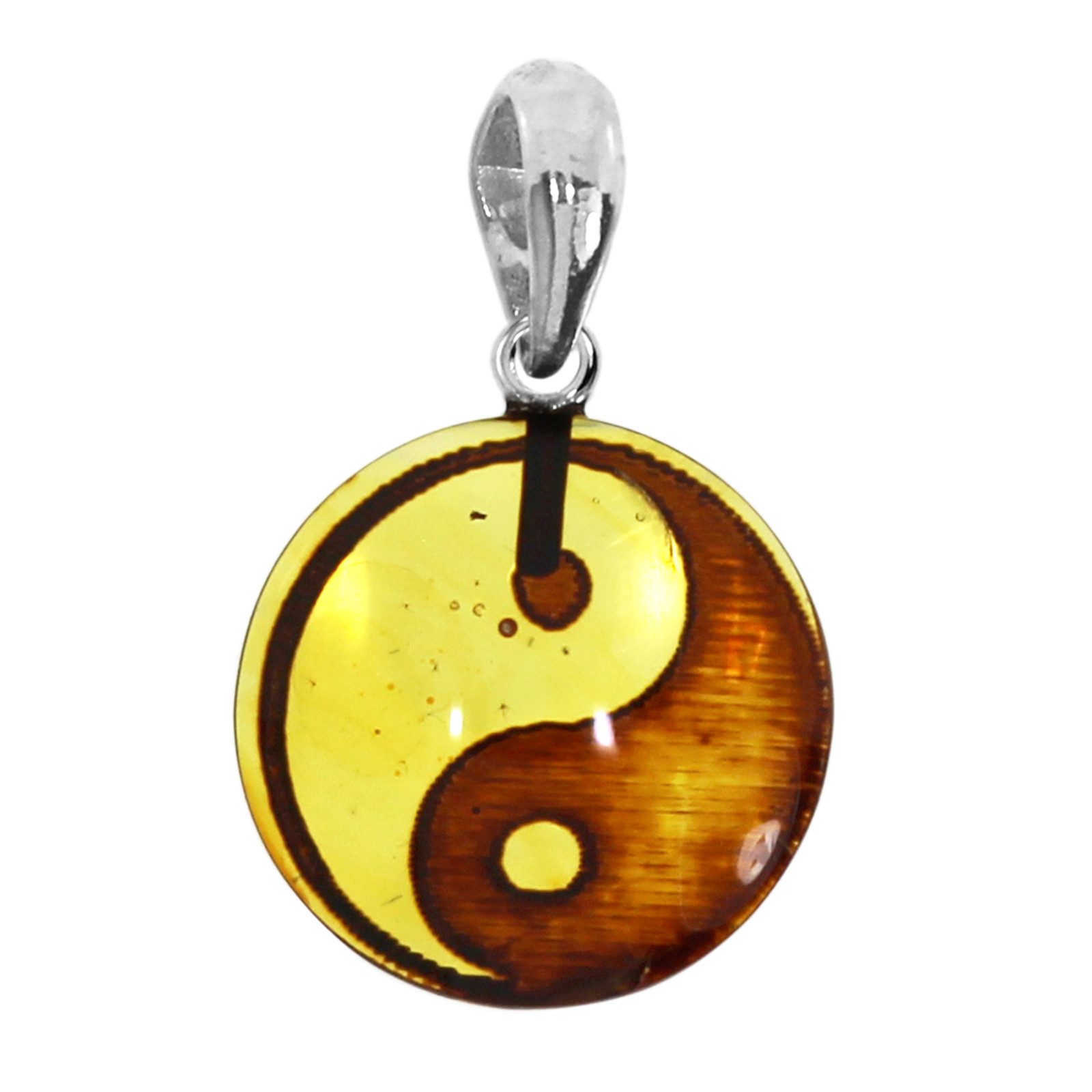 OSTSEE-SCHMUCK Kettenanhänger Ostsee-Schmuck Anhänger Yin-Yang Anhänger Yin-Yang (1-tlg)