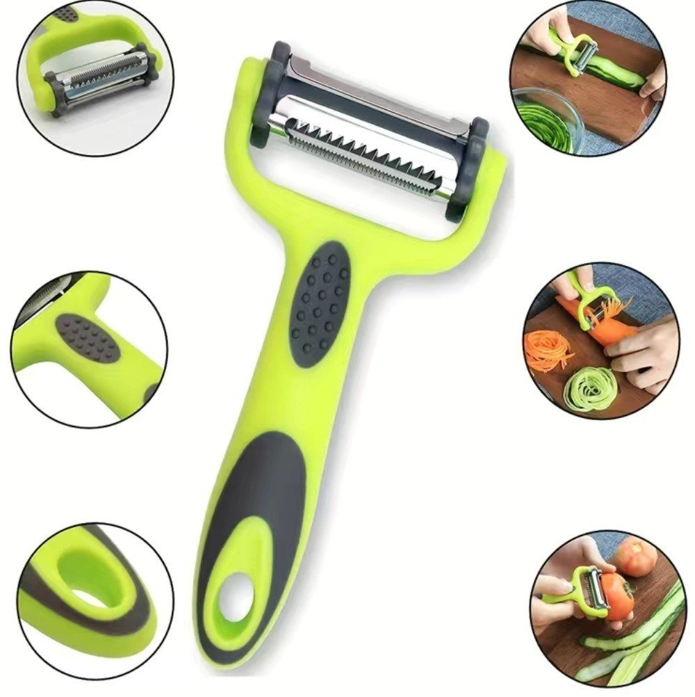 Nur Online 75 Gemüseschneider Gemüse Овощечистки, 3-in-1 Gemüse,Obstschäler,Karotten,Kartoffelschäler, mit 3 Овощечистки