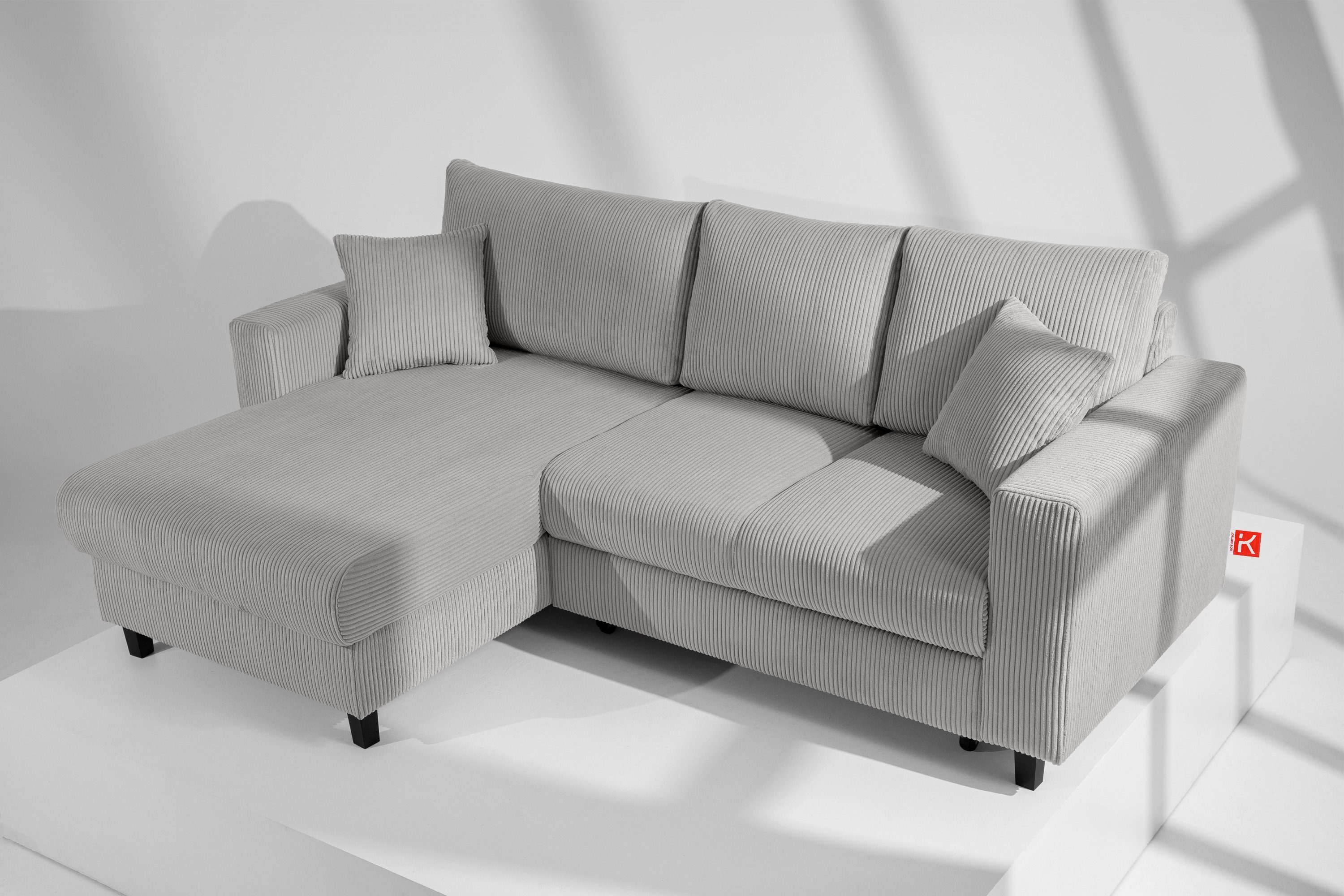 KONSIMO® Ecksofa Links Ecksofa EGRET, mit günstig online kaufen