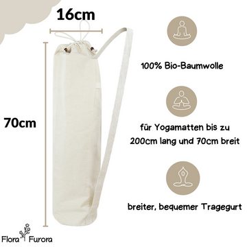Flora Furora Yogatasche Yogatasche für kleine bis 200cm große Yogamatten, Yoga Zubehör