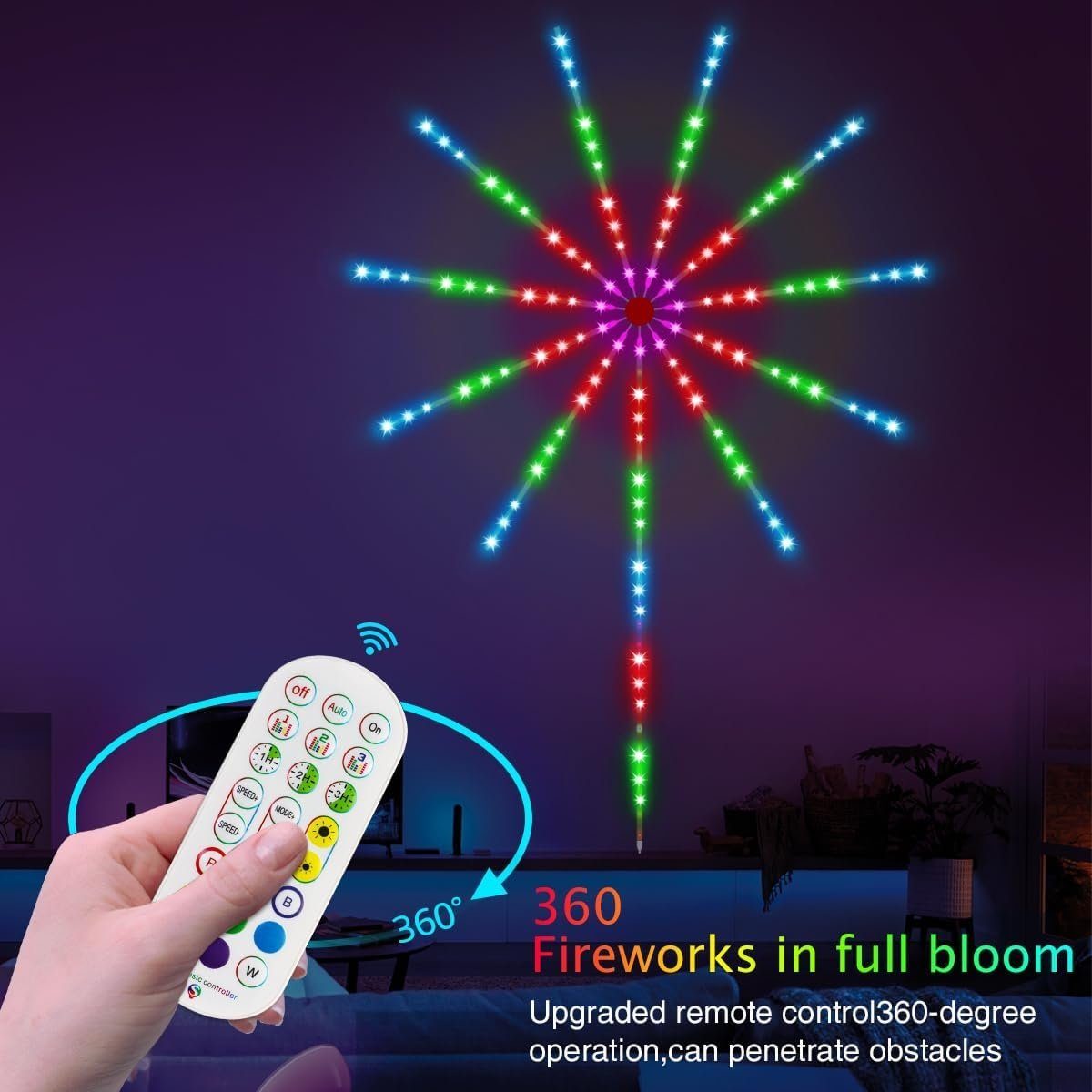 LED-Streifen Musik Party Bar Weihnachten Lichter DESUO Feuerwerks LED Bluetooth für Sync