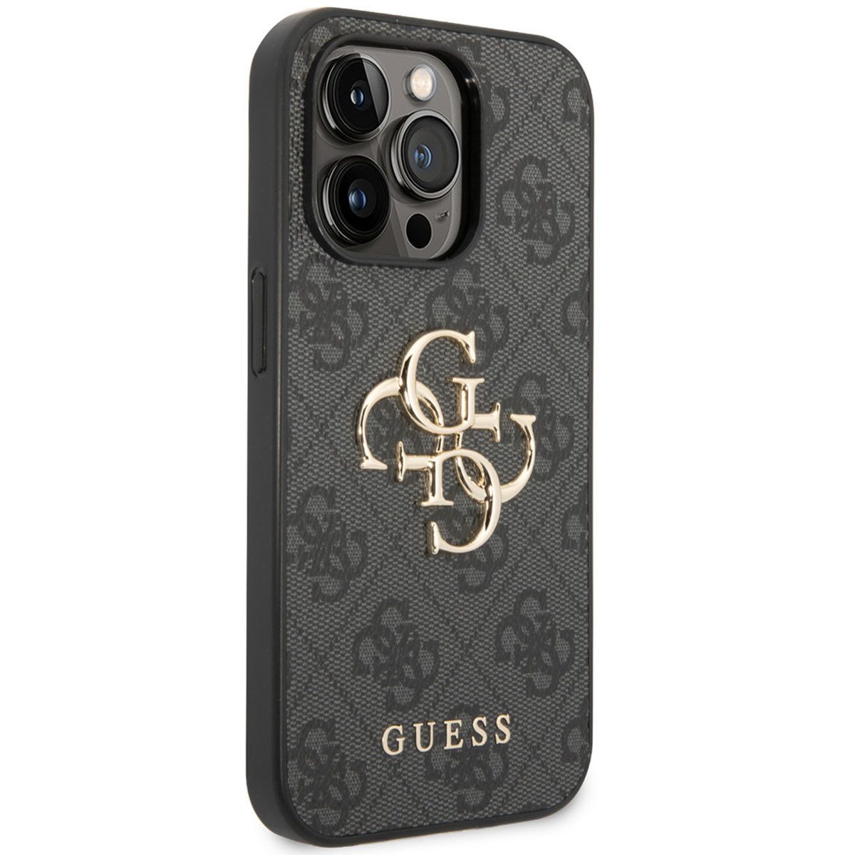 Guess Backcover Guess 4G Metal Logo Back Cover Apple iPhone 14 Pro Max - Grau