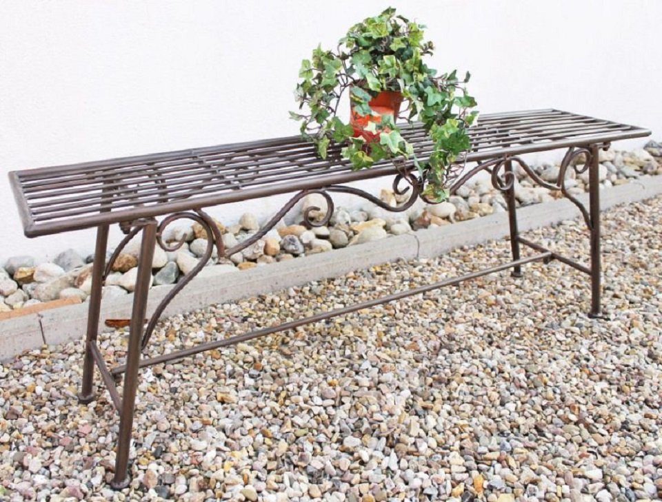 DanDiBo Gartenbank »Gartenbank Wetterfest ohne Rückenlehne aus Metall