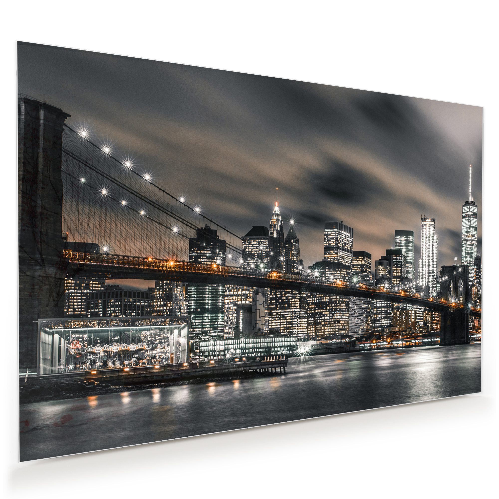 Primedeco Glasbild Wandbild Brooklyn Bridge - günstig online kaufen