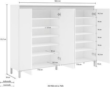 INOSIGN Schuhschrank Genio Breite 160 cm