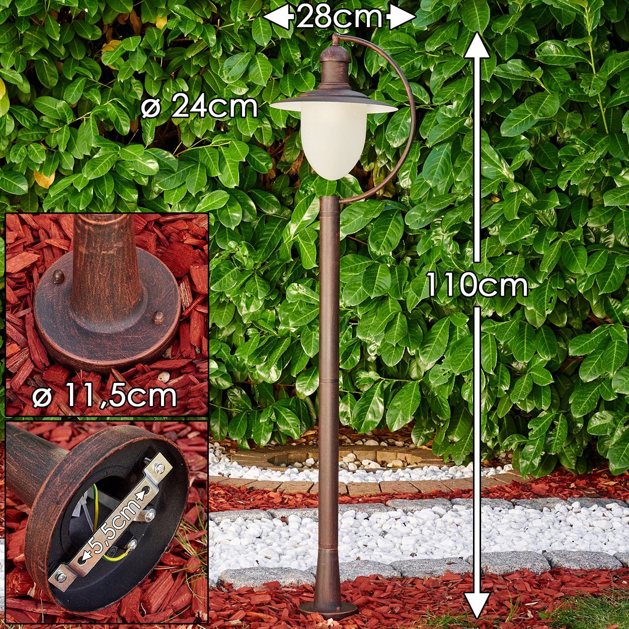 hofstein Pollerleuchte Aussenlampe