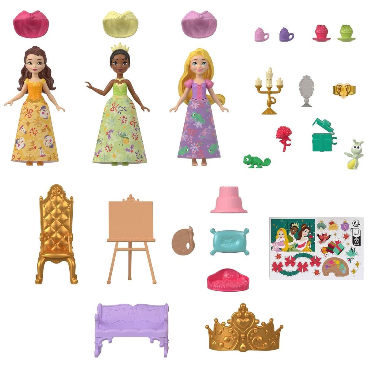 Mattel® Stehpuppe Mattel JFG79 - Disney Princess - Adventskalender - Puppen mit Zubehör – Bild 3 von 5
