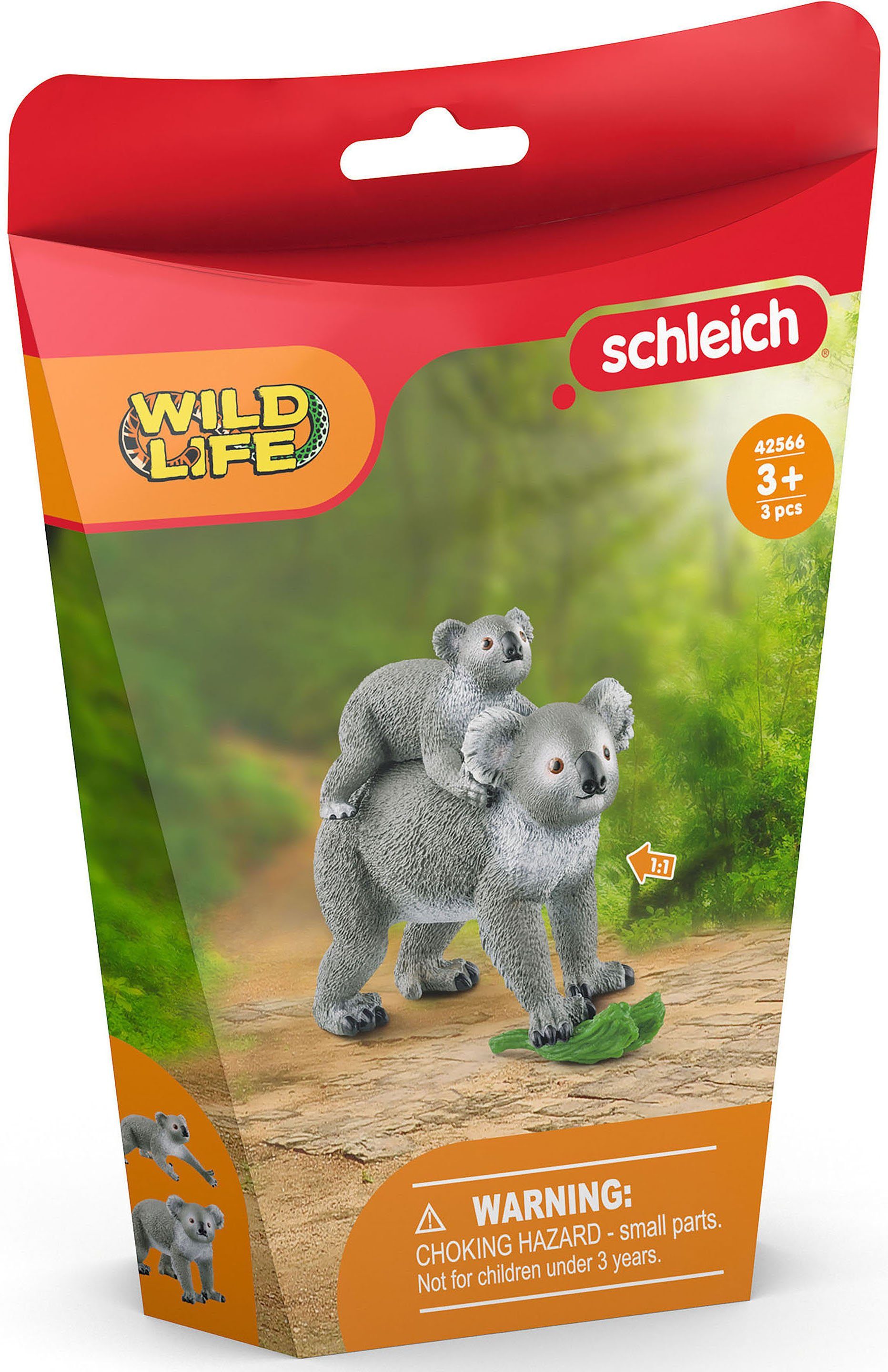 LIFE, Baby Schleich® mit WILD Spielfigur Mutter (42566) Koala