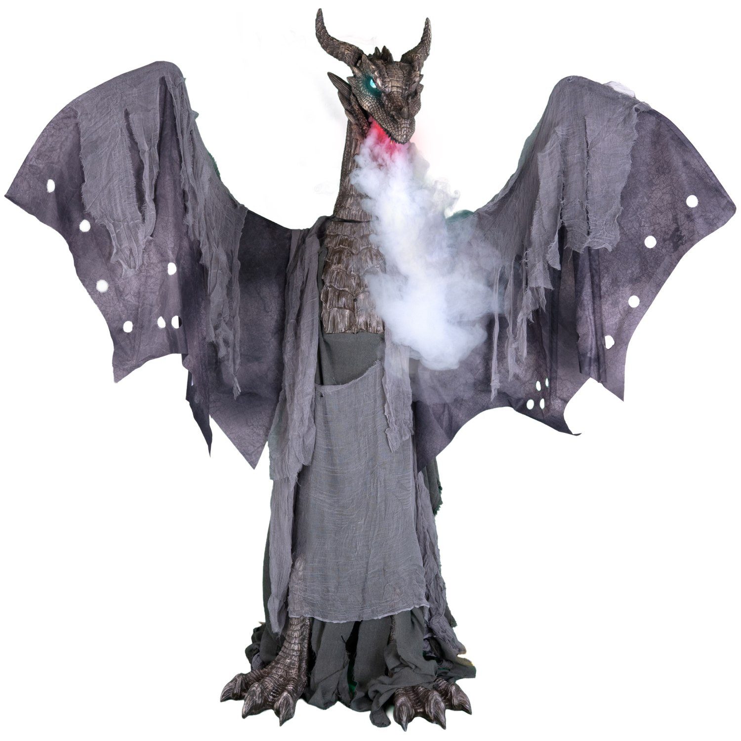 Funny Fashion Dekoobjekt Drache mit Licht, Bewegung und Ton - 187 cm, Hall – Bild 5 von 5