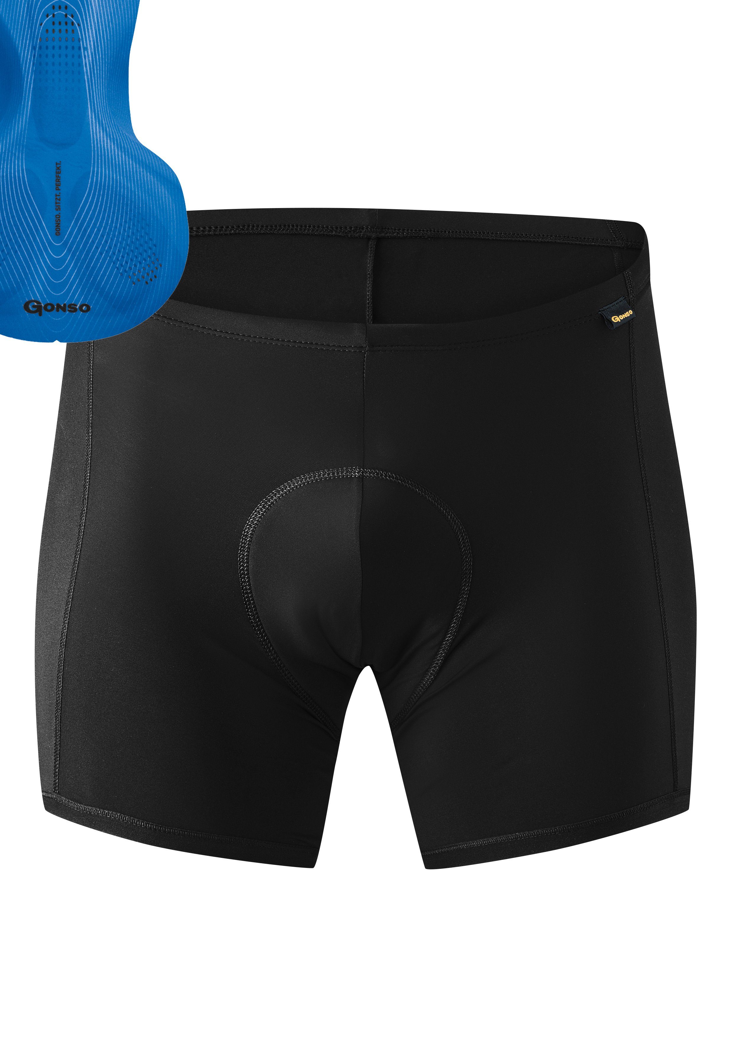 Gonso Fahrradhose Sitivo U M Herren Fahrradunterhose, atmungsaktive Radhose mit Sitzpolster