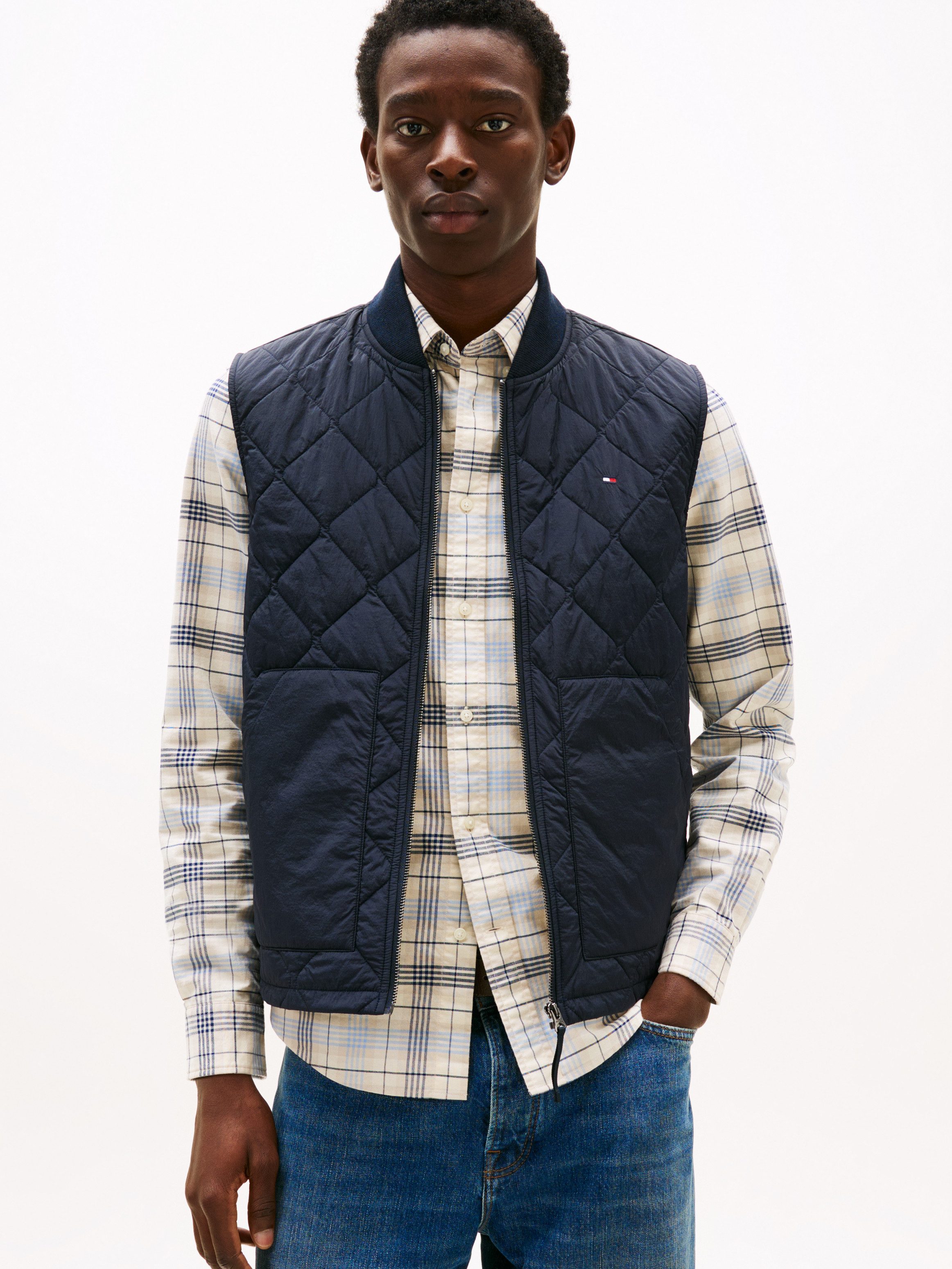 Tommy Hilfiger Steppweste DIAMOND QUILTED VEST mit Rautenmuster günstig online kaufen