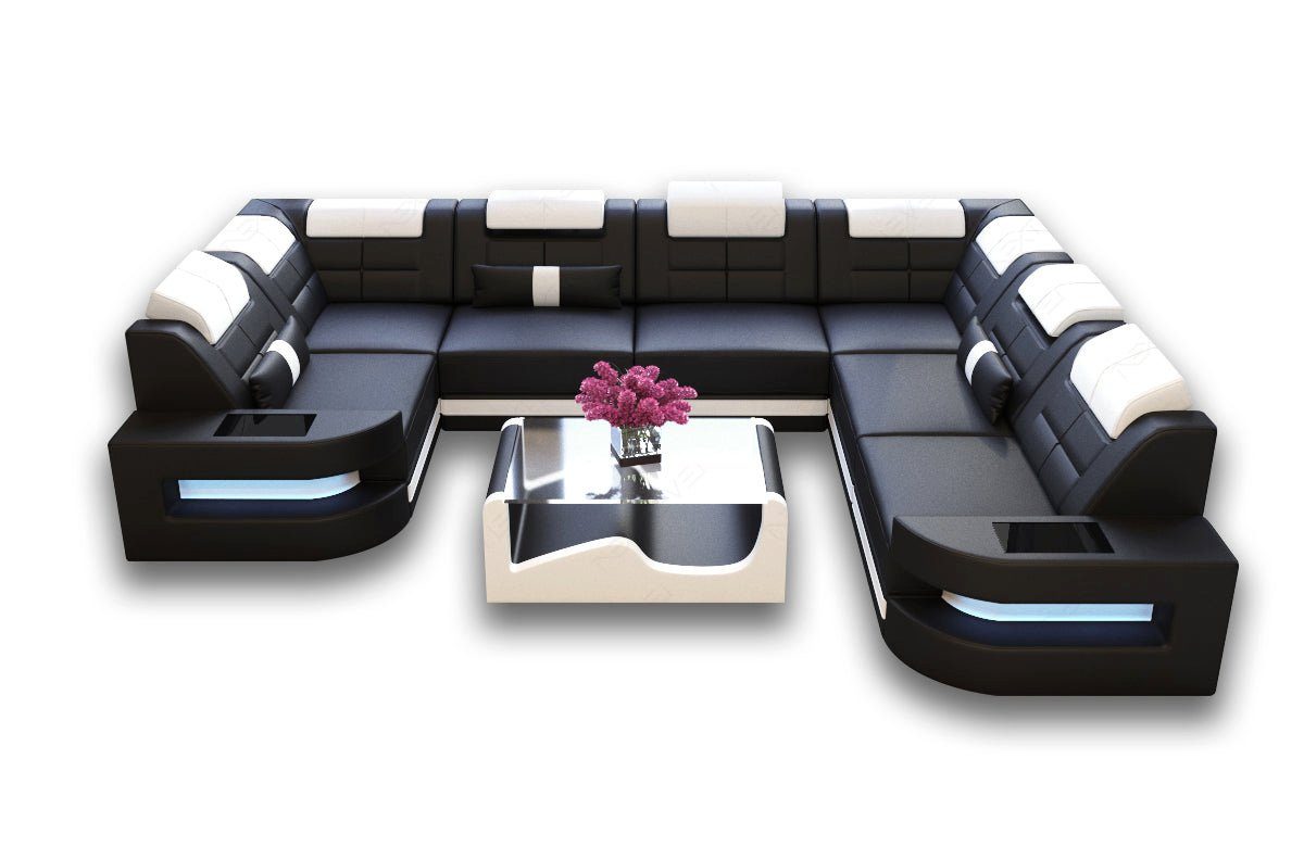 Sofa Dreams Wohnlandschaft Leder Ledercouch Sofa günstig online kaufen