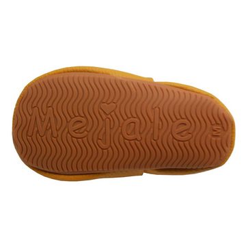 Yalion Weiche Leder Lauflernschuhe Hausschuhe Lederpuschen Schmetterling Orange 100% Leder Krabbelschuh elastisch