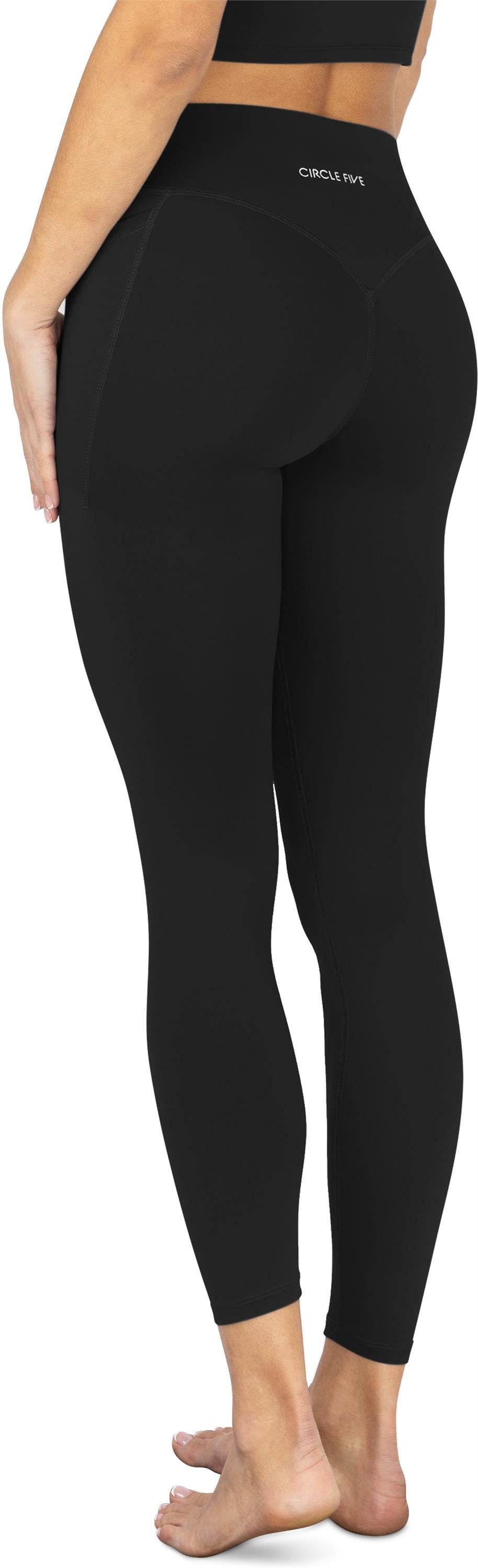 Circle Five Shapingleggings Sport Leggings mit Taschen Cups und Trainingstight – Bild 2 von 5