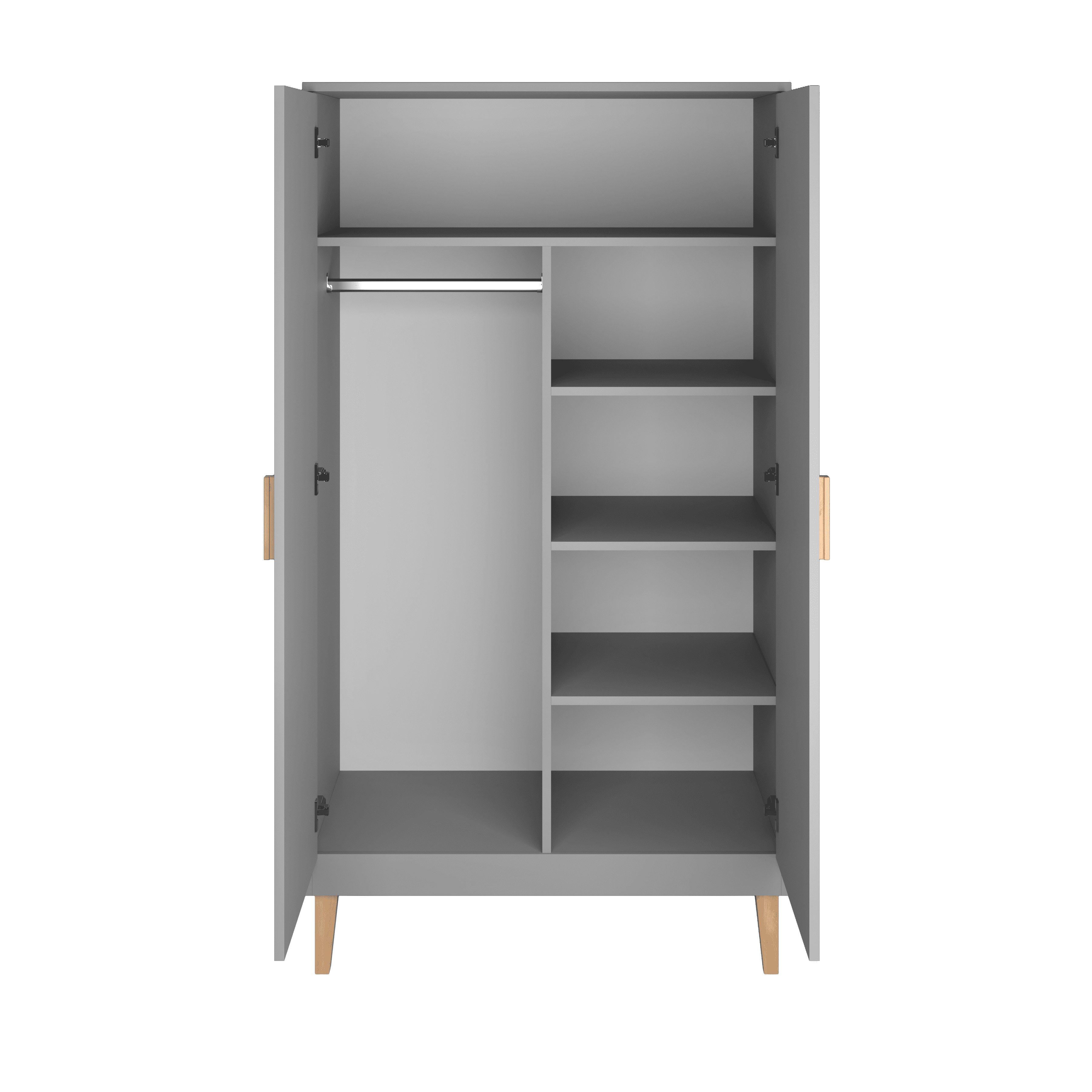 Raumhirsch Furniture Kinderkleiderschrank Kubi Drehtürenschrank Kleiderschrank