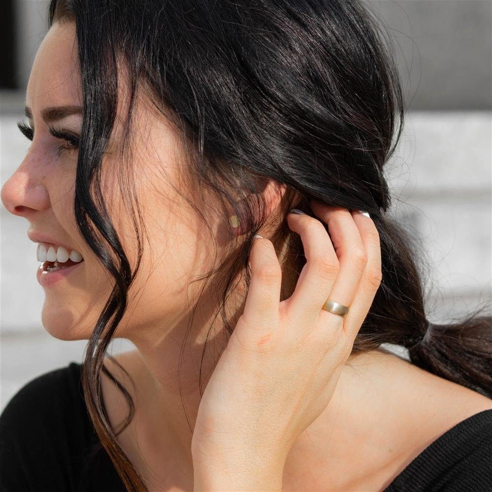 BUNGSA Fingerring 60 (19.1) Bungsa© goldener RING für Damen & Herren - Gold - Damenring (Ring, 1-tlg), Damen Herren