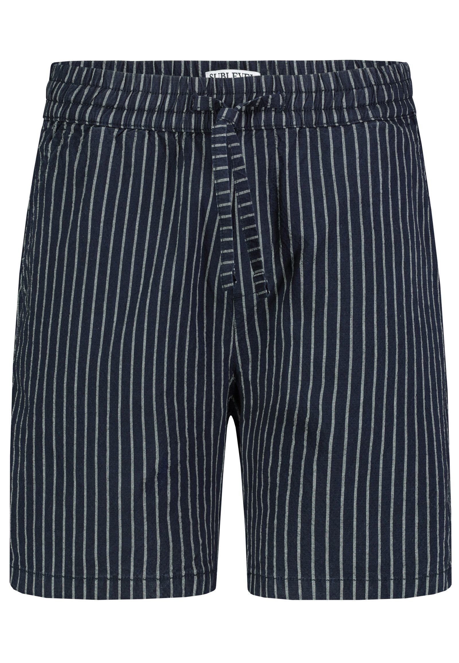 SUBLEVEL Chinoshorts Mit trendigem Streifenmuster und Kordelzug Gestreifte günstig online kaufen