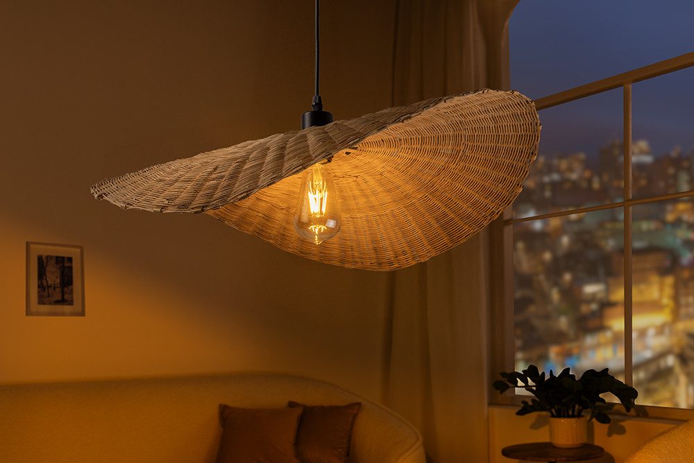 riess-ambiente Hängeleuchte ORGANIC LIVING 70cm natur · Pendellampe mit Sch günstig online kaufen