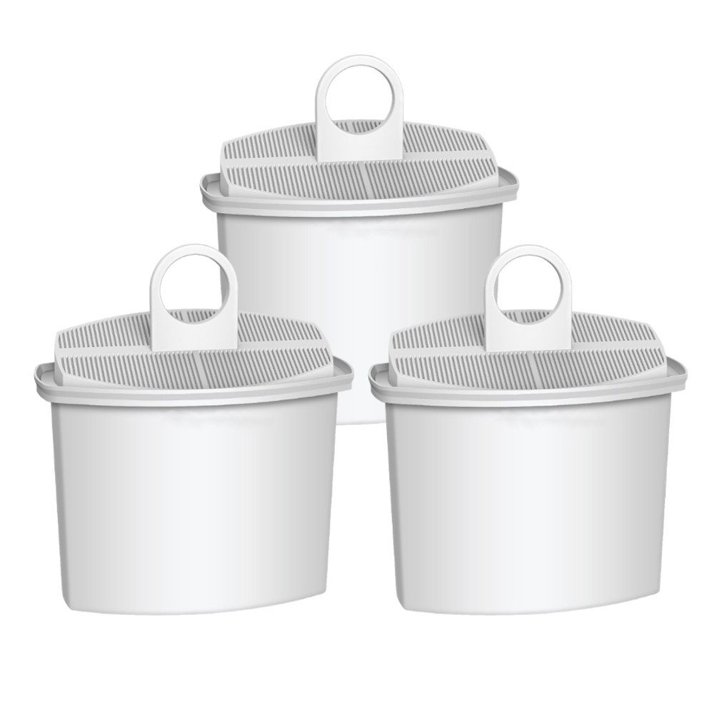Trade-Shop Wasserfilter 3x passend für Braun 3102 3104 3105 3106 3108 3111 3112 3113, Zubehör für Braun KWF2 BRSC006 63112770 63112789, Wasserfilter / Filterpatrone / Filterkartusche