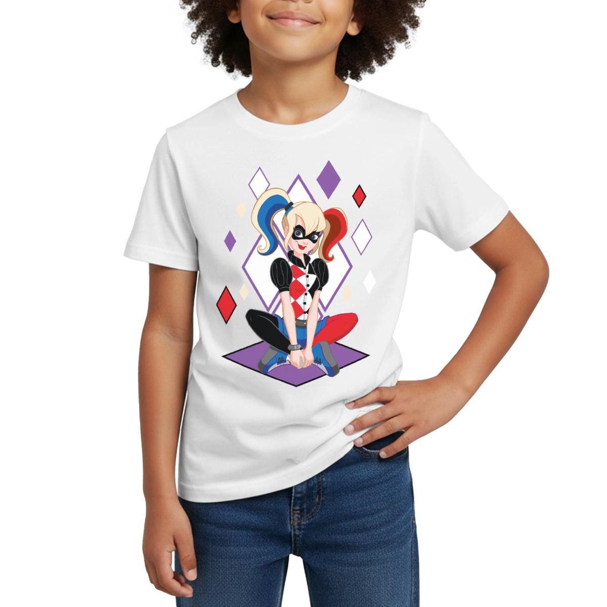 Spreadshirt T-Shirt Super Hero Girls Harley Quinn Kinder T-Shirt (1-tlg)